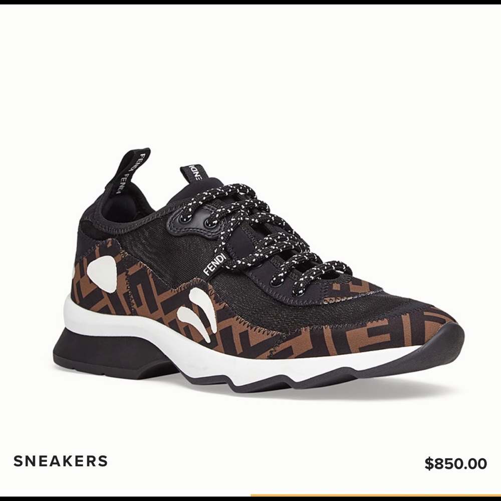 FENDI Roma low top sneakers -NEW w/BOX Size 37.5